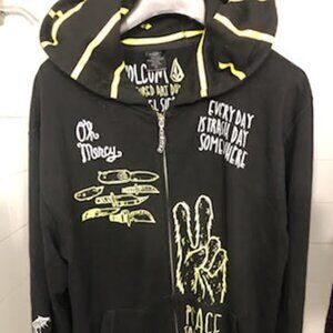 VOLCOM UNISEX LIMITED EDITION ARTIST SERIES HOODIE BY MICHAEL SIEBEN SIZE LARGE